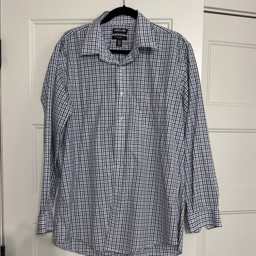 Men's Blue Checkered Shirt